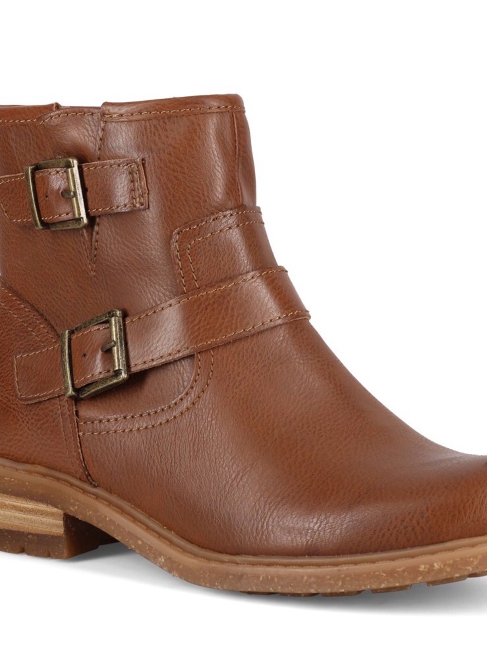 BOC Tan Carson Women’s Buckle Strap Ankle Boots